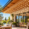 Ack Flashlı Led Perde Yılbaşı Süsü Dış Mekan 200*200cm Lüks Seri 65w 3000k As90-00300f