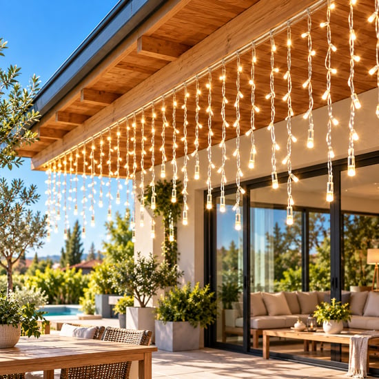 Ack Flashlı Led Perde Yılbaşı Süsü Dış Mekan 200*200cm Lüks Seri 65w 3000k As90-00300f