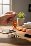 Garfield Figürlü Hareketli Anahtarlık