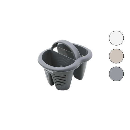 Qlux L-00515 Heybe Kaşıklık Tezgah Üstü ( 4 Bölmeli & Plastik )