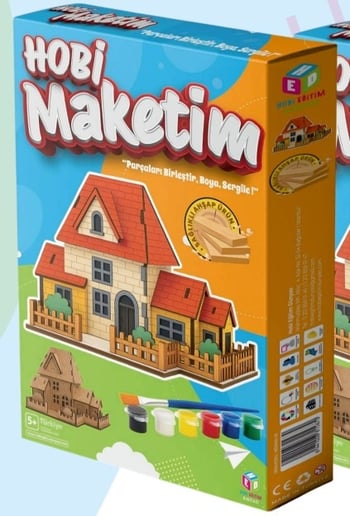 Hobi Eğitim Dünyası Hobi Maketim Bahçelii Ev Kutu Oyunu