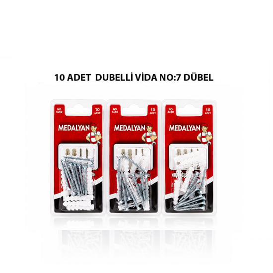 Medalyan Dl-34 ( 4x40 ) ( 10pcs ) Dübelli Vida