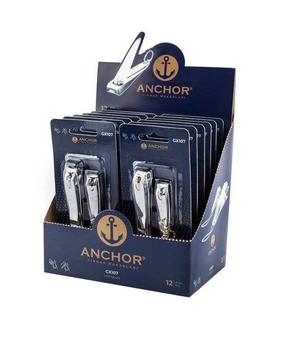 Anchor 2'li Paket Tırnak Makası Çiftli Gx107