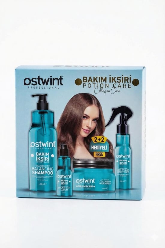 Ostwint Care Premium 4'lü 1200 Ml Komple Saç Bakım Seti Kolajen - Collagen Care