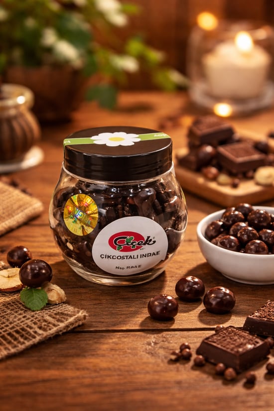 Bitter Çikolatalı fındık Draje -100 Gr