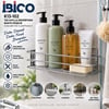 K13-102 ( Tek Katlı & Dikdörtgen ) ( Krom ) ( Metal ) Banyo Köşelik & Duşkabin Raf & Şampuanlık