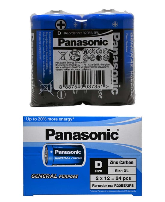 Panasonic Pil 2'li D Boy