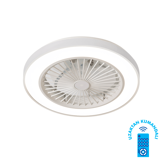 Vanti 15w 50cm (20inç) Ledli Modern Tavan Vantilatörü Kcf298