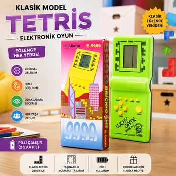 İnura Global Dmr-1203 9999 ( Klasik Model ) ( Tetris ) ( Pilli ) Elektronik Oyun