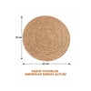 İnura Global Mir-1538 ( Hasır ) ( 35cm ) ( Yuvarlak ) Amerikan Servis Altı & Supla Altlık
