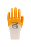 Master Glove Kg1 Flex Sarı Pamuk Nitril Iş Eldiveni 10 Beden
