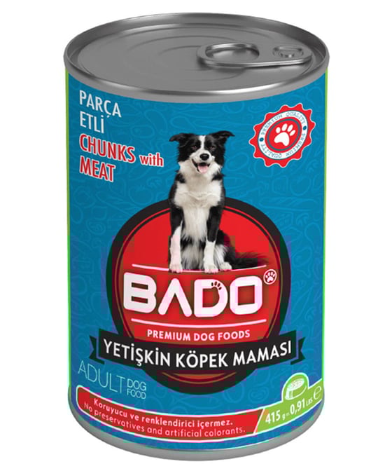 Bado Yetişkin Yaş Köpek Maması 415 Gr Etli