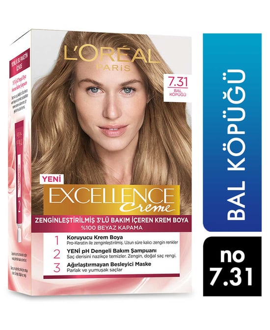 Loreal Excellence Set Saç Boyası Bal Köpüğü No:7.31