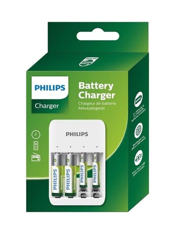 Philips Pil Şarj Cihazı - 4'lü Aa Kalem Pil - 4'lü Aaa Ince Kalem Pil Şarj Cihazı - 2x Aaa - 2x Aa Pil Dahil