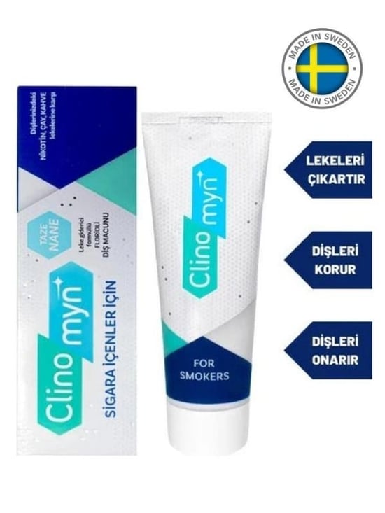 Clinomyn Sigara İçenler İçin Diş Macunu 75 Ml