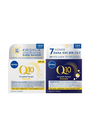 Q10 Power Kırışıklık Karşıtı Gündüz Bakım Kremi 50 Ml + Gece Bakım Kremi