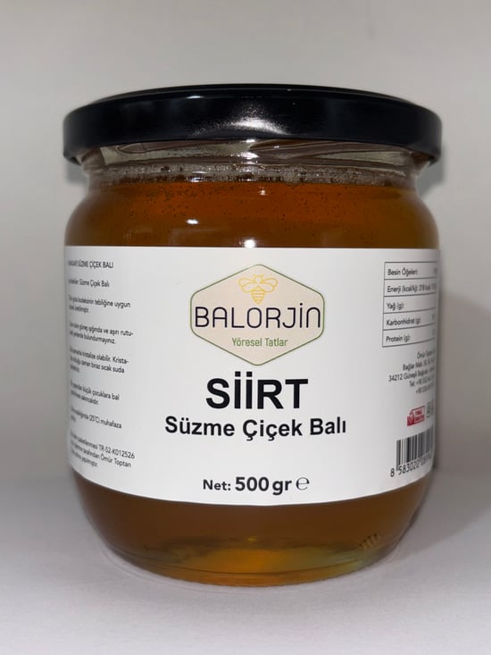 Balorjin Siirt Süzme Çiçek Balı 500 Gr