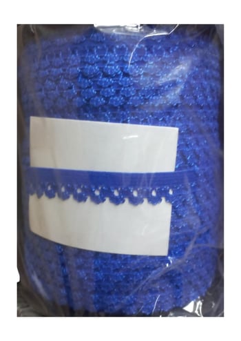 Çamaşır Lastiği Dantelli 1 Cm 1 Metre Saks