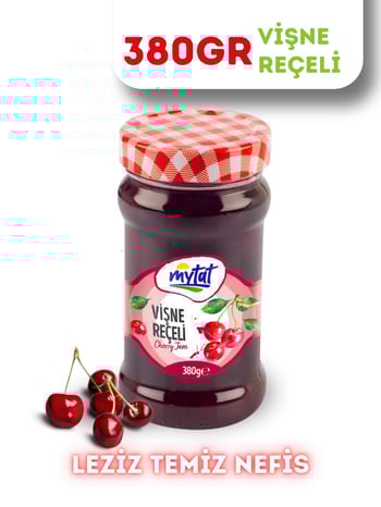 Mytat Geleneksel Vişne Reçeli 380 gr (Cam Kavanoz)