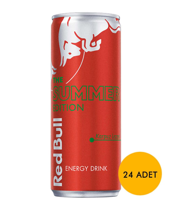 Red Bull Enerji İçeceği 250 Ml X 24'lü Paket Summer Edition Karpuz Lezzeti