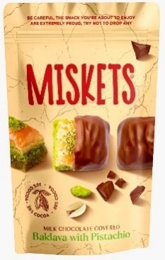 Miskets Çikolata Kaplı Fıstıklı Baklava 80 Gr
