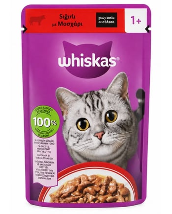 Whiskas Sığırlı Poşet Mama 85 gr
