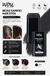 Wou Beyaz Kapatıcı Tarak Uçlu Hair Stick 15 Gr Siyah