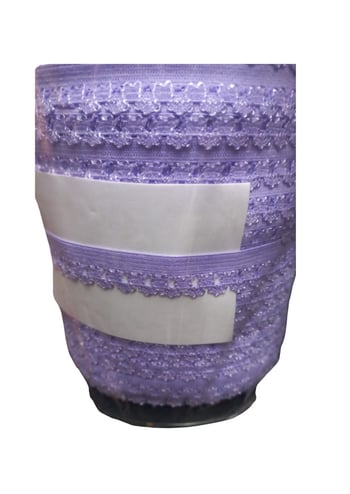 Çamaşır Lastiği Dantelli 1 Cm 75 Metre 1 Top Açık Mor