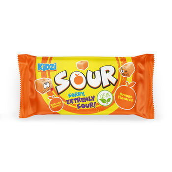 Kidzi Sour Portakal Aromalı Yumuşak Ekşi Şeker 20 g