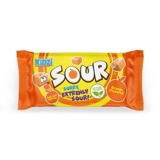 Kidzi Sour Portakal Aromalı Yumuşak Ekşi Şeker 20 g
