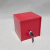 Kare Tipbox - Bahşiş Kutusu Kırmızı - 14x14xh13cm