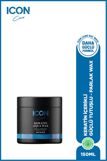 Iconcare Keratin Aqua Wax Güçlü Tutuş Parlak Görünüm Saç Waxı 150 Ml