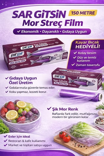 Pırpır Sar Gitsin 150 Metre Streç Film