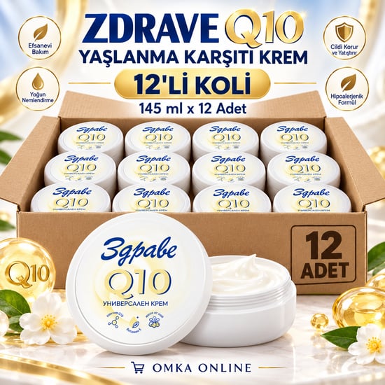 Zdrave Q10 Yaşlanma Karşıtı Nemlendirici Krem 145 Ml | Koenzim Q10 İçeren Günlük Cilt Bakım Kremi