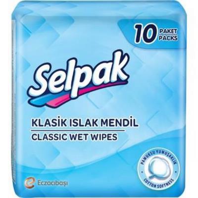 Selpak Klasik İslak Cep Mendili 10'lu Paket