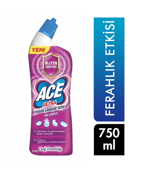 Ace Ultra Power Jel Ultra Yoğun Çamaşır Suyu 750 Ml Ferahlık Etkisi