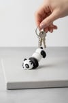Panda Figürlü Hareketli Anahtarlık