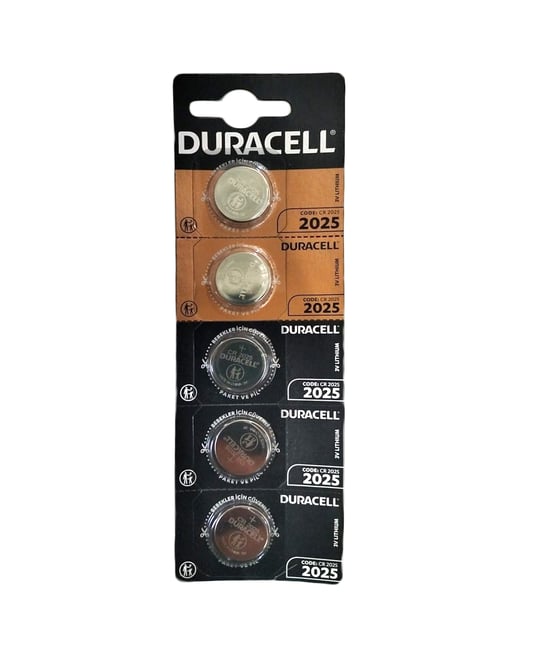 Duracell Düğme Pil HSDC 2025 5'li Kartela