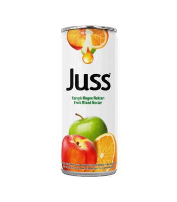 Juss Teneke Karışık 250 Ml Meyve Suyu 24 Adet