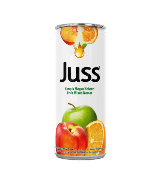 Juss Teneke Karışık 250 Ml Meyve Suyu 24 Adet