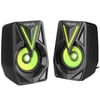 Md-s23 Glare 2.0 Multimedia 3w*2 Siyah Usb Rgb Işıklı Gaming Speaker Hoparlör