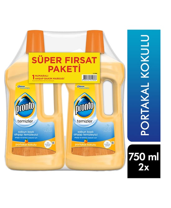 Pronto Ahşap Temizleyici 2 X 750 Ml Portakal