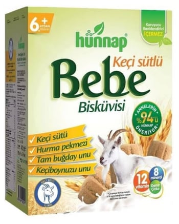 Hünnap Keçi Sütü Bebe Bisküvisi 400 Gr