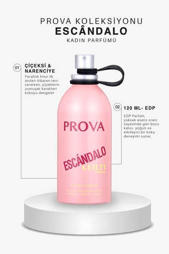 Prova Escandalo Guilty Edp Çiçeksi Narenciye Kadın Parfüm 120 Ml