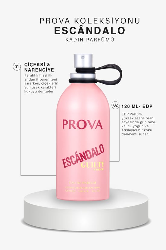 Prova Escandalo Guilty Edp Çiçeksi Narenciye Kadın Parfüm 120 Ml