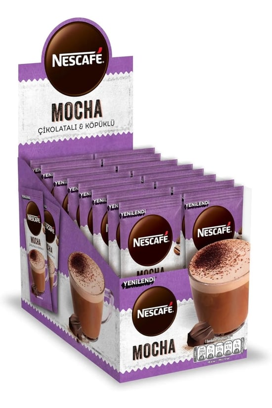Nescafe Mocha 17,9 Gr 24'lü Paket Çikolatalı Sütlü Köpüklü