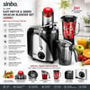 Sinbo Sj-3195 Katı Meyve & Sebze Sıkacak Blender Set ( 600w) ( 1000ml Meyve Suyu Haznesi ) ( 2n1 )