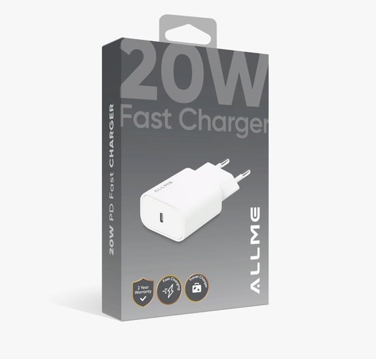 Allme 20w Pd Hızlı Şarj Adaptörü Beyaz