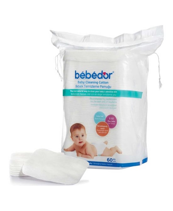 Bebedor Bebek Temizleme Pamuğu 60'lı Paket