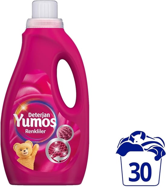 Yumoş Sıvı Bakım Deterjanı Renkli 30 Yıkama 1500 ml
